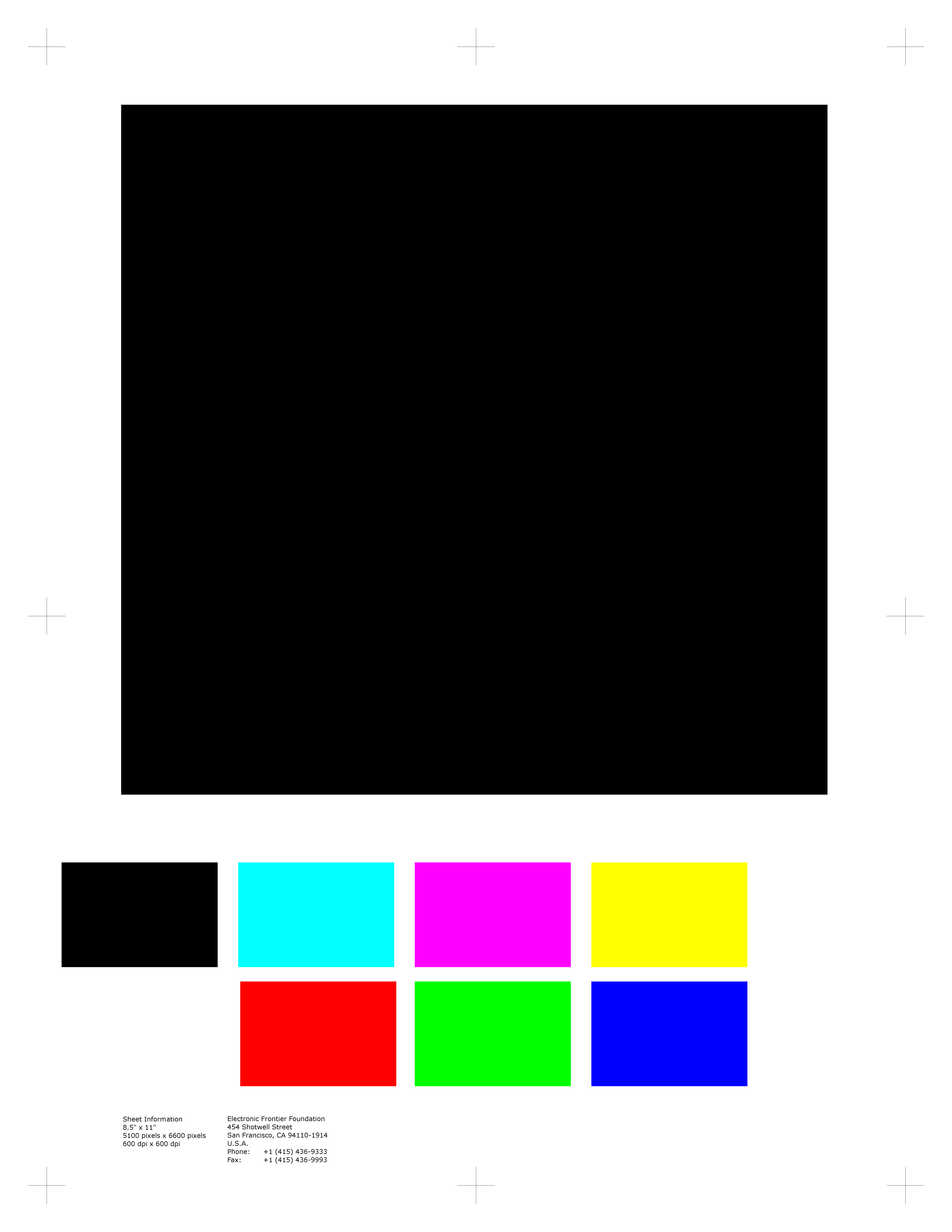 Цветные квадраты для принтера