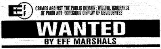 Wanted by EFF Marshals
